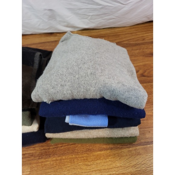 Lot Of 10 100% Cashmere Sweaters Upcycle Crafters Cutters Multi Colors and Sizes - Picture 2 of 3